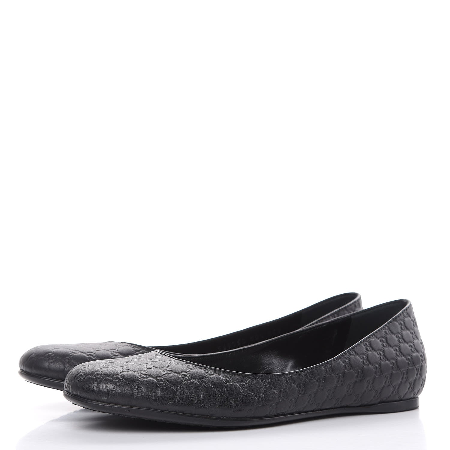 Gucci Microguccissima Flats 38.5 Black 3 of 11