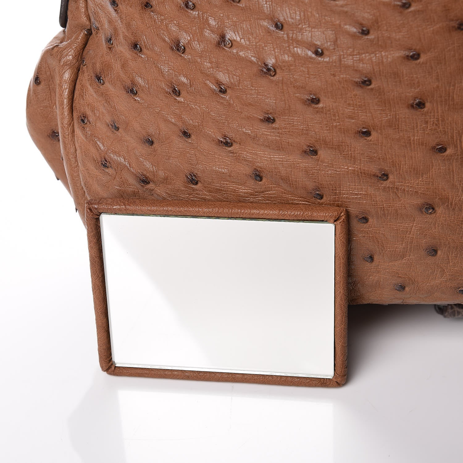 Bottega Veneta Ostrich Crocodile Shoulder Bag Noce 27 of 27