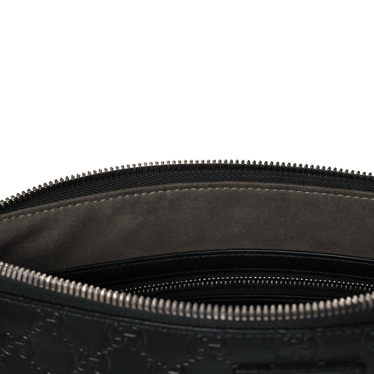 Guccissima Medium Flat Messenger Bag Black