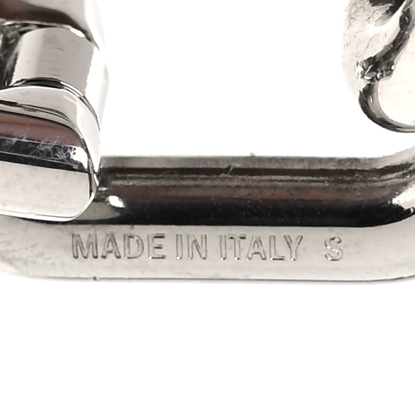 Metal B Chain Bracelet Silver