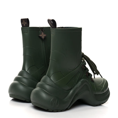 Louis Vuitton Mat Rubber Monogram LV Archlight Sneaker Boots 37 Kaki 4 of 9