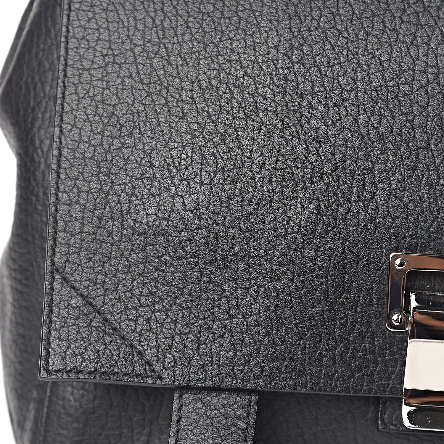 Proenza Schouler Pebbled Calfskin PS Courier Backpack Black 10 of 14