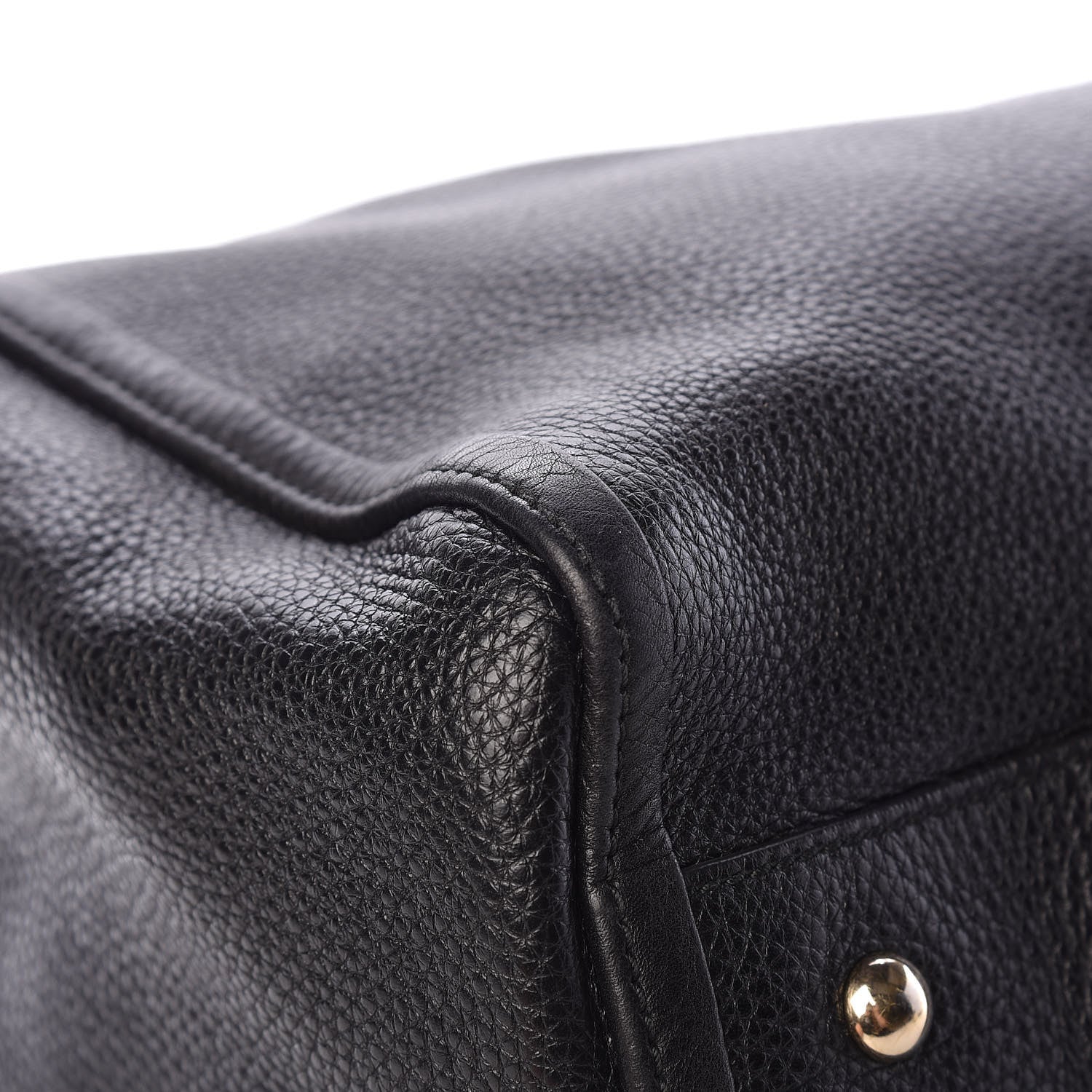 Gucci Pebbled Calfskin Large Soho Shoulder Bag Black 11 of 12