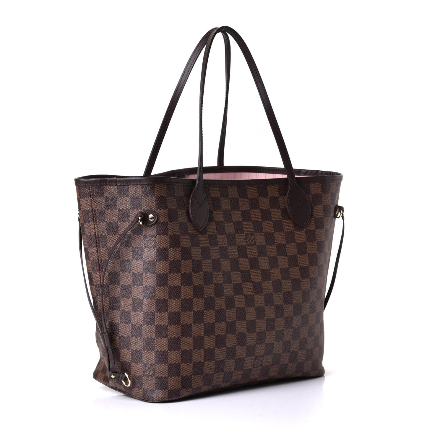 Damier Ebene Neo Neverfull MM Rose Ballerine