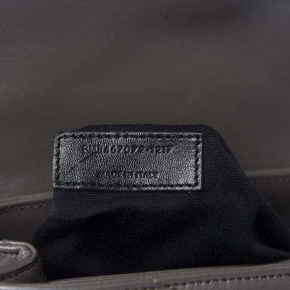 Saint Laurent Calfskin Y Quilted Monogram Toy Loulou Crossbody Bag Earth 10 of 12
