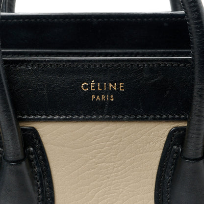 Celine Elephant Calfskin Nano Tri-Color Luggage Sand 7 of 10