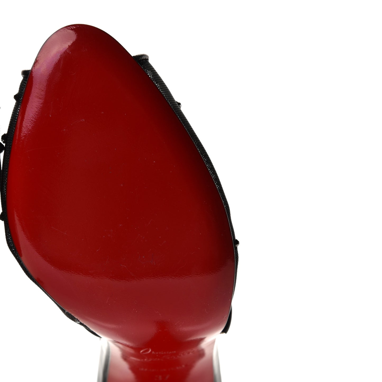 Mesh Embellished Patinana 100 Sandals 37 Black