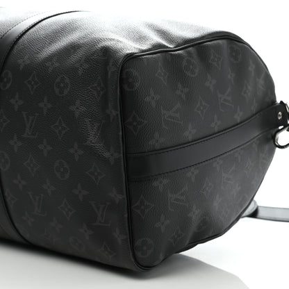 Louis Vuitton Monogram Eclipse Keepall Bandouliere 45 9 of 10