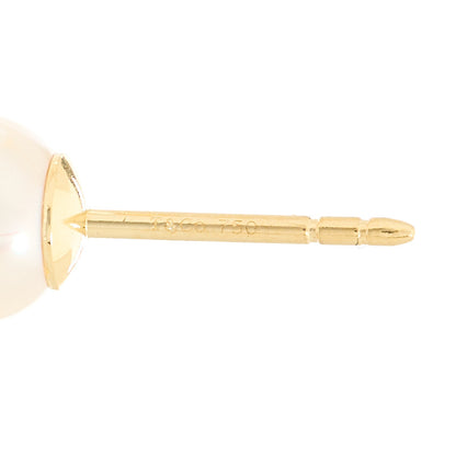 Tiffany 18K Yellow Gold Akoya Cultured Pearl 6-6.5mm Earrings 4 of 4