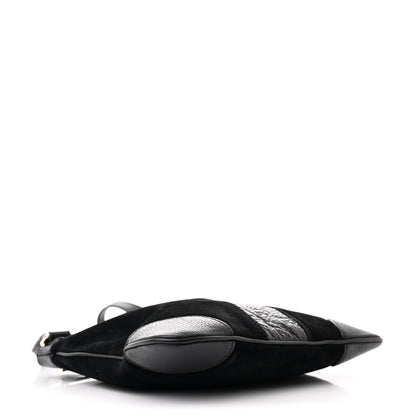 Gucci Guccissima Suede Crossbody Bag Black 4 of 15