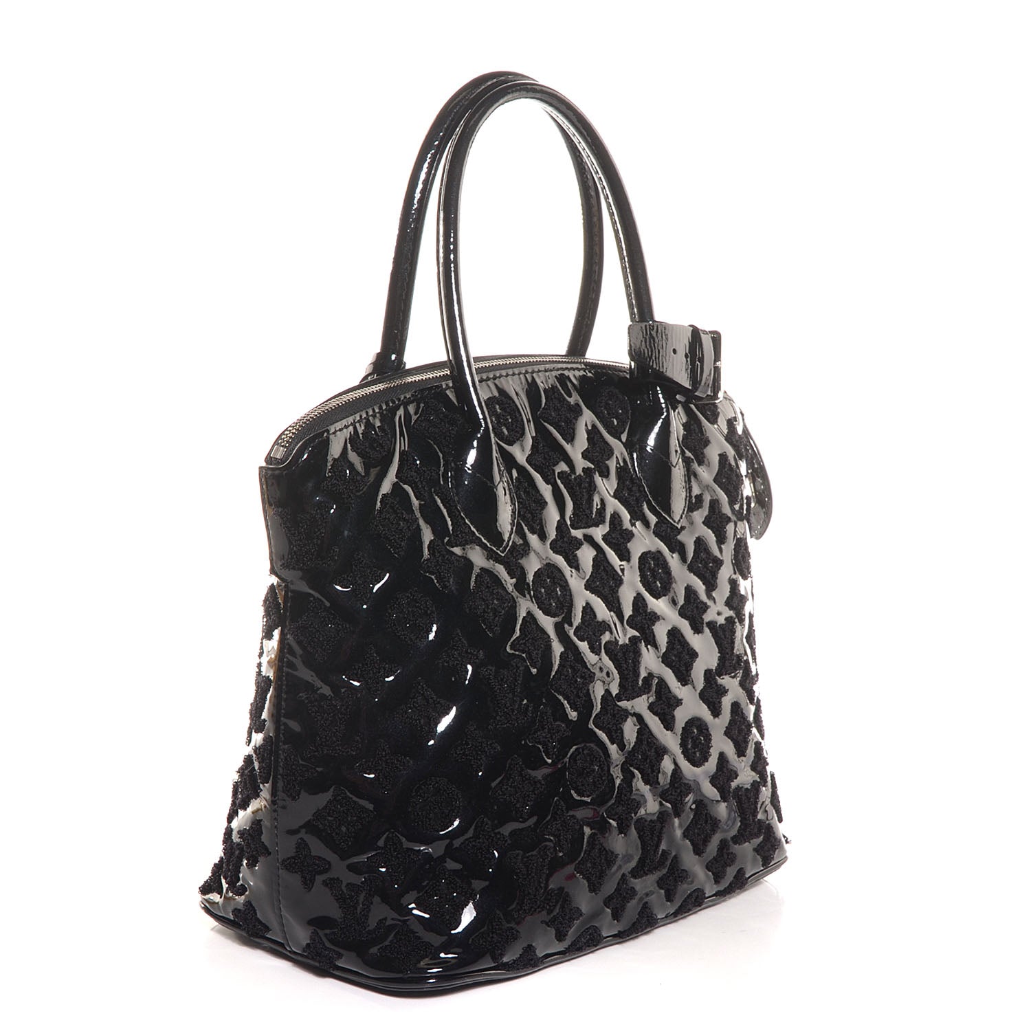 Louis Vuitton Patent Lambskin Fascination Lockit Black 3 of 7