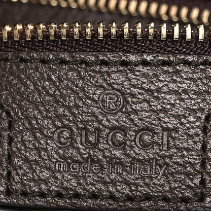 Gucci GG Supreme Monogram Textured Dollar Calfskin Blondie Chain Shoulder Flap Bag Beige Ebony New Acero 6 of 14