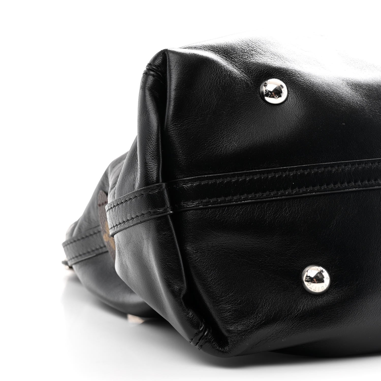 Louis Vuitton Lambskin CarryAll Vibe MM Black 8 of 9