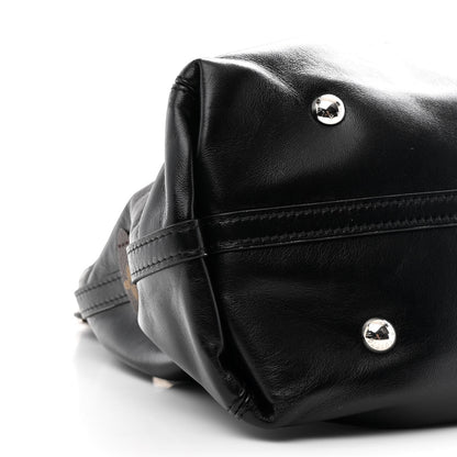 Louis Vuitton Lambskin CarryAll Vibe MM Black 8 of 9