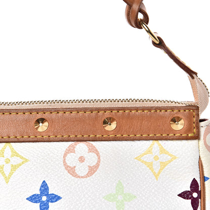 Louis Vuitton Monogram Multicolor Pochette Accessories White 12 of 14