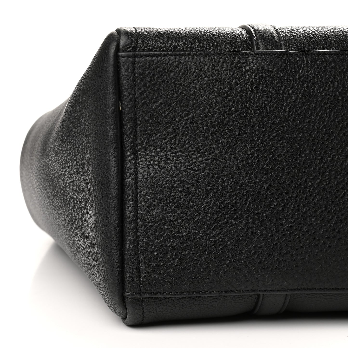 Grained Calfskin The Tag Tote Black