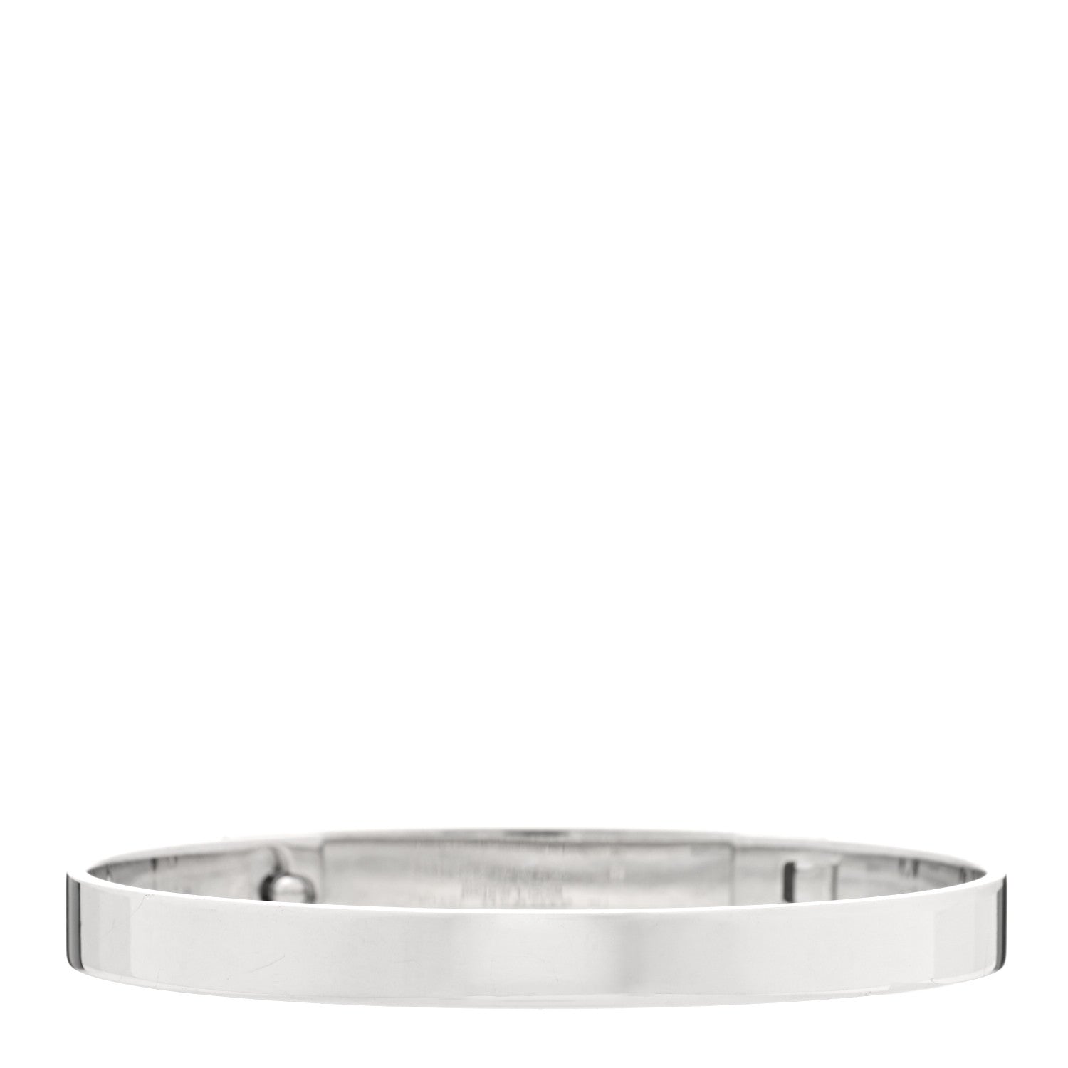 Hermes 18K White Gold Pave Diamond PM Collier De Chien Bracelet SH 3 of 5