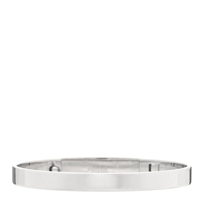 Hermes 18K White Gold Pave Diamond PM Collier De Chien Bracelet SH 3 of 5