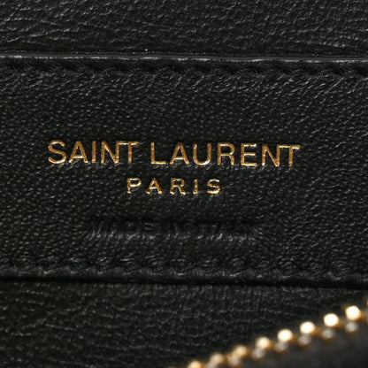 Saint Laurent Calfskin Y Quilted Monogram Small Loulou Chain Satchel Black 7 of 13