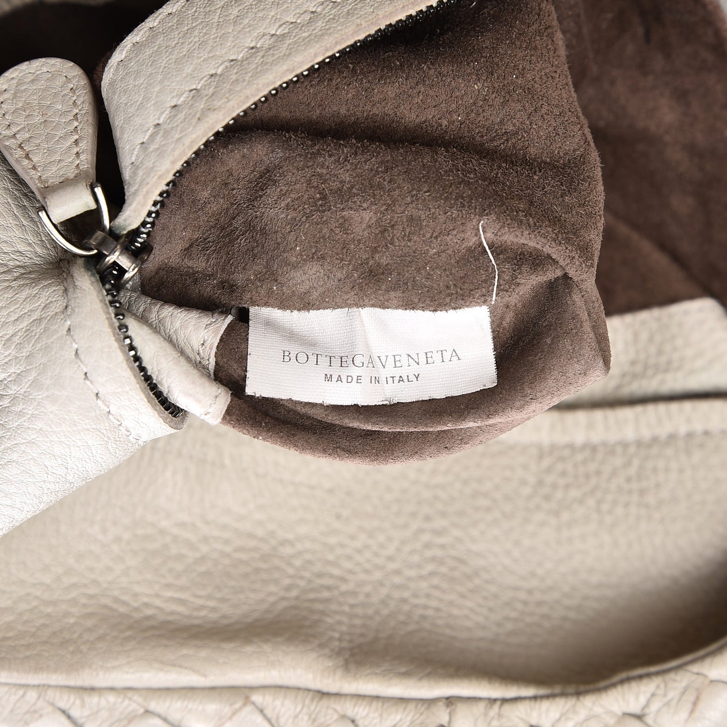 Cervo Deerskin Large Hobo Bianco White