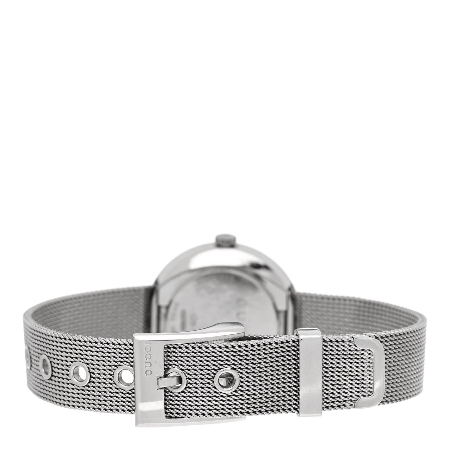 Stainless Steel Diamond Mother of Pearl 27mm U-Play Mesh Quartz Watch