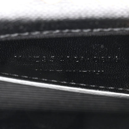 Saint Laurent Grain De Poudre Small Monogram Kate Satchel Black 7 of 10