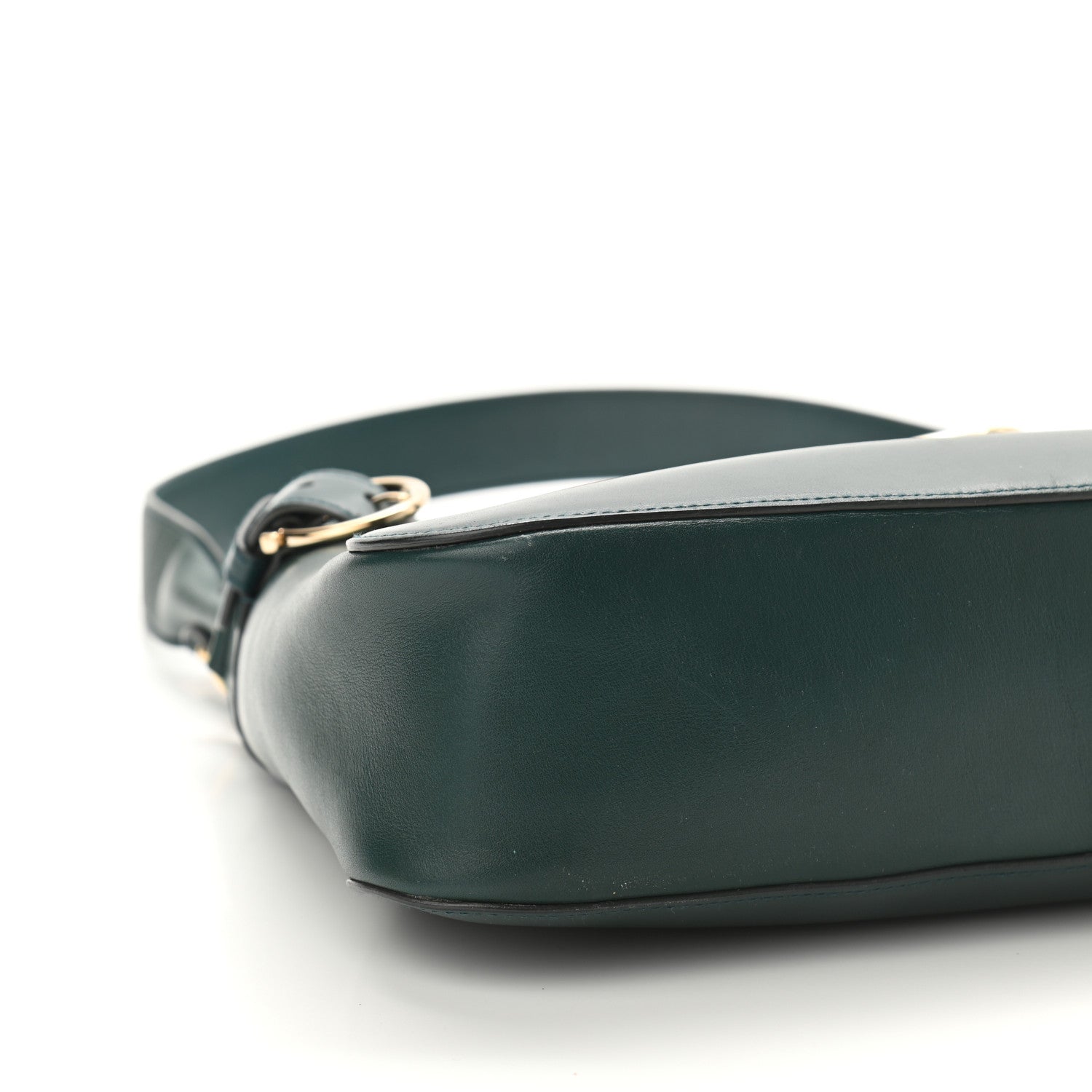 Salvatore Ferragamo Calfskin Small Fanisa Gancini Hobo Green 7 of 9