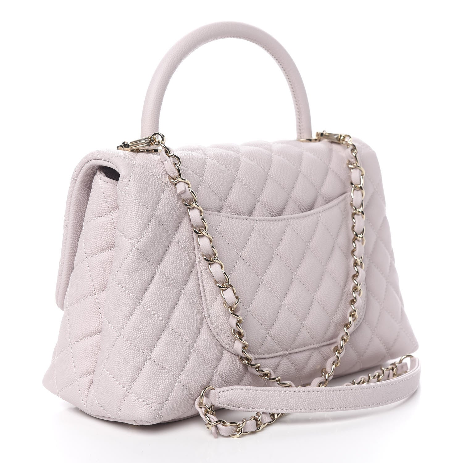 Chanel Caviar Quilted Small Coco Handle Flap Lilas Lilac 2 of 10