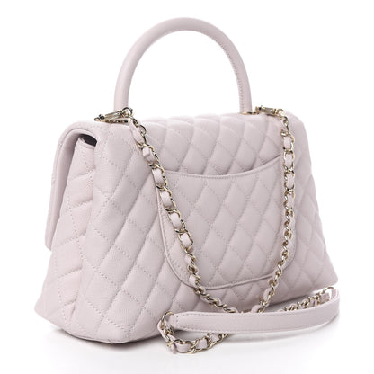 Chanel Caviar Quilted Small Coco Handle Flap Lilas Lilac 2 of 10