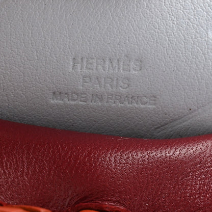 Hermes Milo Lambskin Grigri Rodeo Pegase Horse Bag Charm MM Rouge Grenat Cornaline Bleu Brume 3 of 5
