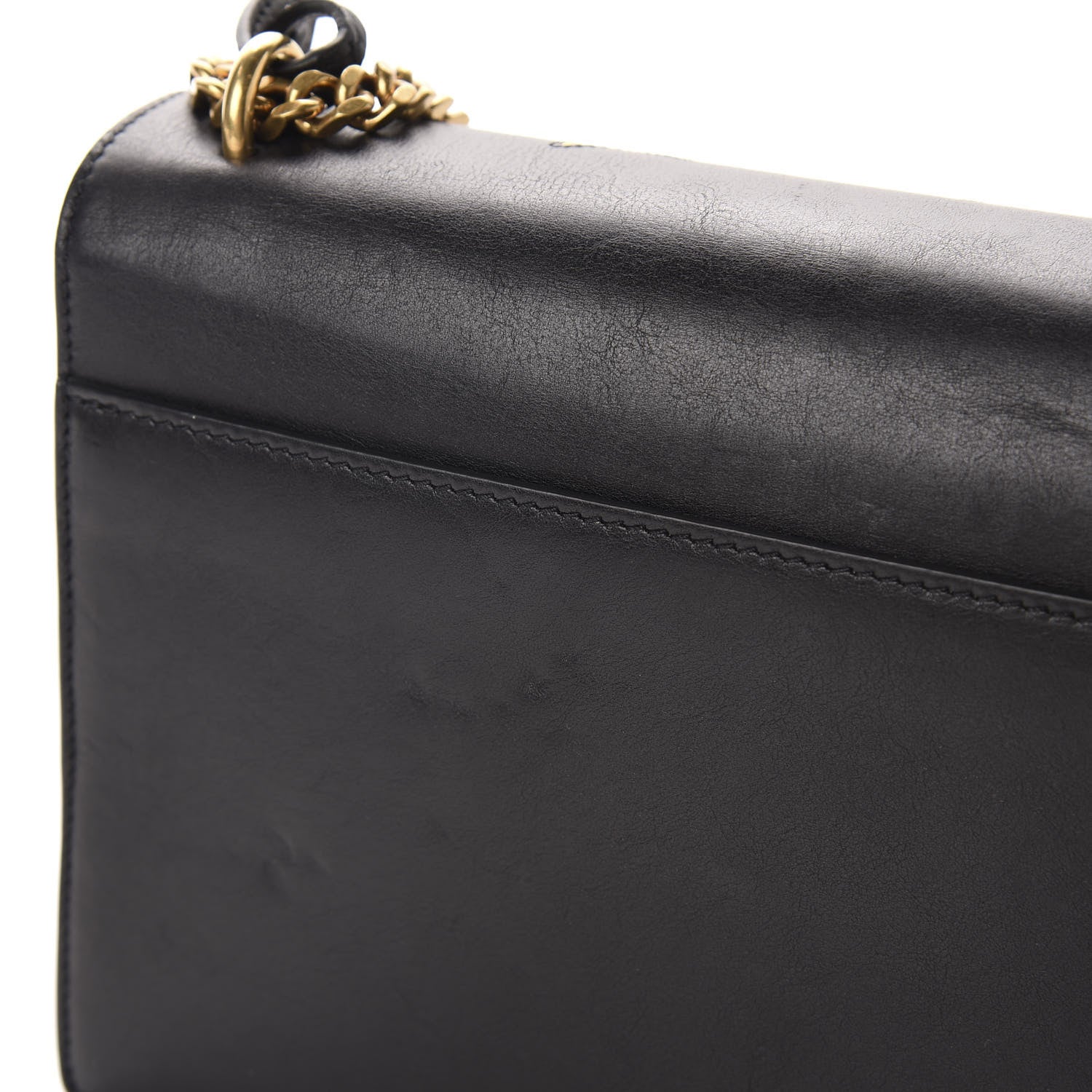 Saint Laurent Grained Calfskin Rock Star Patchwork Medium Monogram Sunset Black 11 of 12