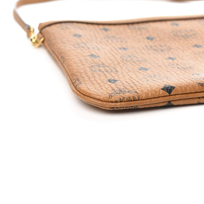 MCM Viseto Stark Wristlet Pouch Cognac 7 of 9