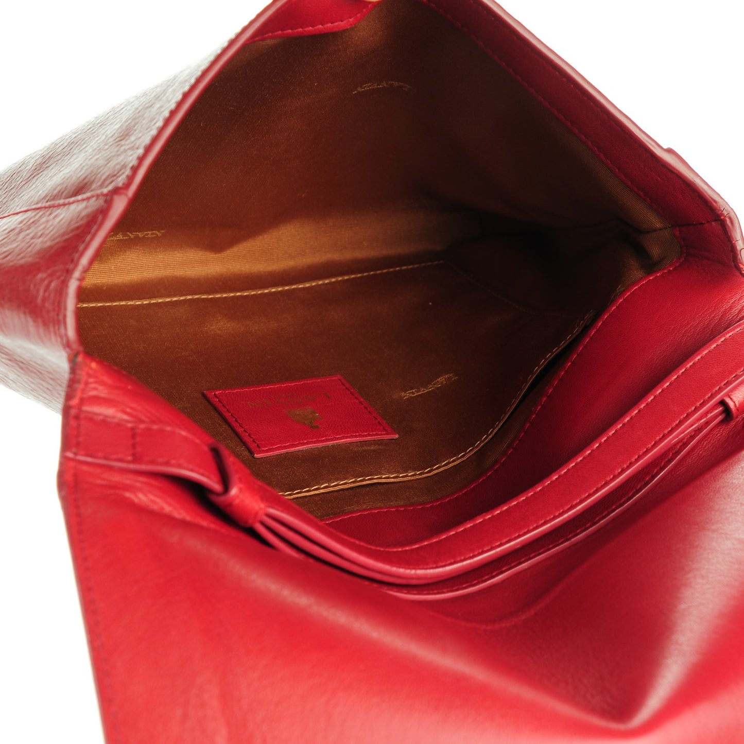 Calfskin Miss Sartorial Envelope Clutch Bordeaux