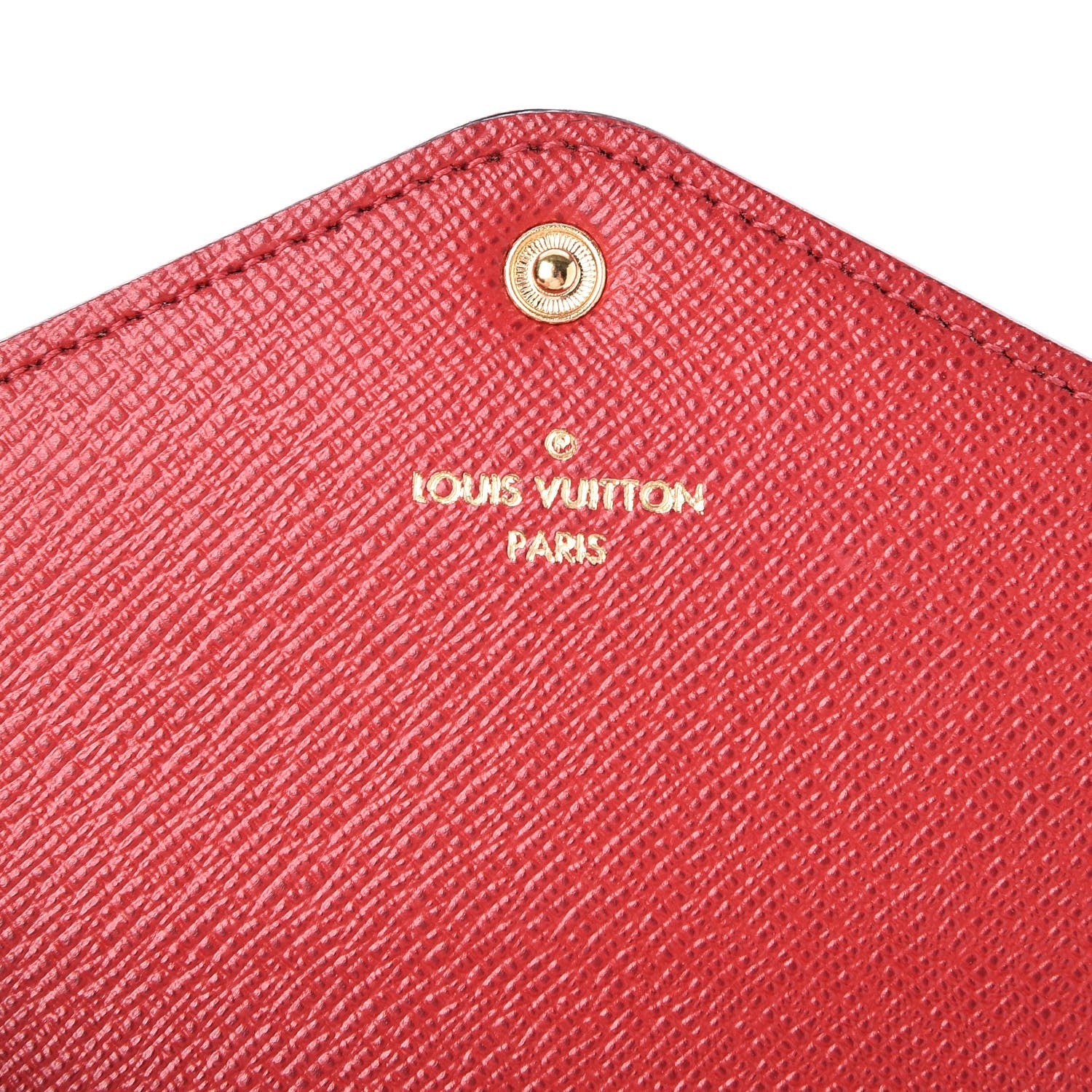 Louis Vuitton Damier Ebene Josephine Wallet Red 6 of 7