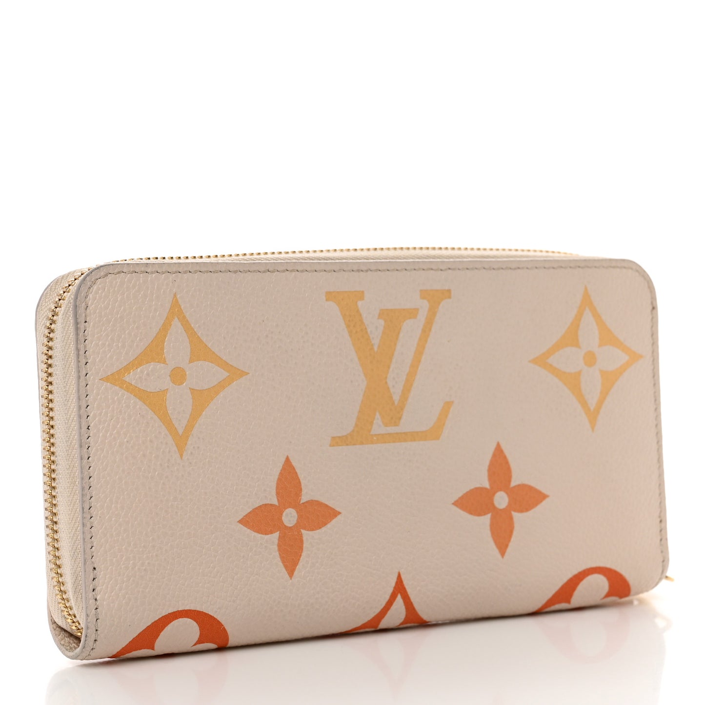 Empreinte Monogram Giant By The Pool Zippy Wallet Cream Saffron