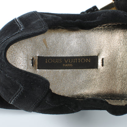 Louis Vuitton Suede Lovely Ballet Flats 38 Black 5 of 7