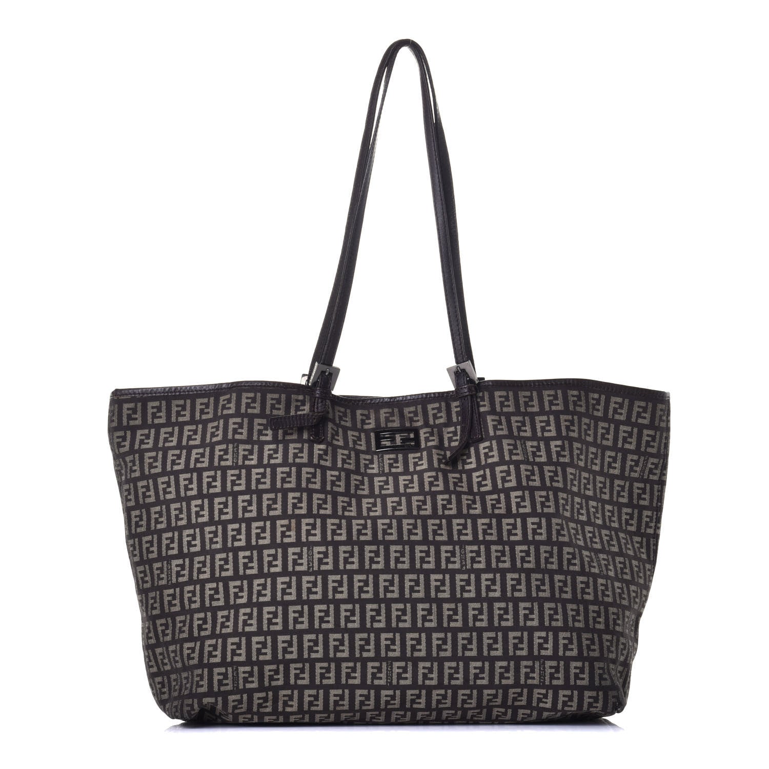 Fendi Zucchino Shopping Tote Tobacco Brown 1 of 8