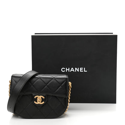 Chanel Calfskin Quilted Moon Messenger Black 11 of 11