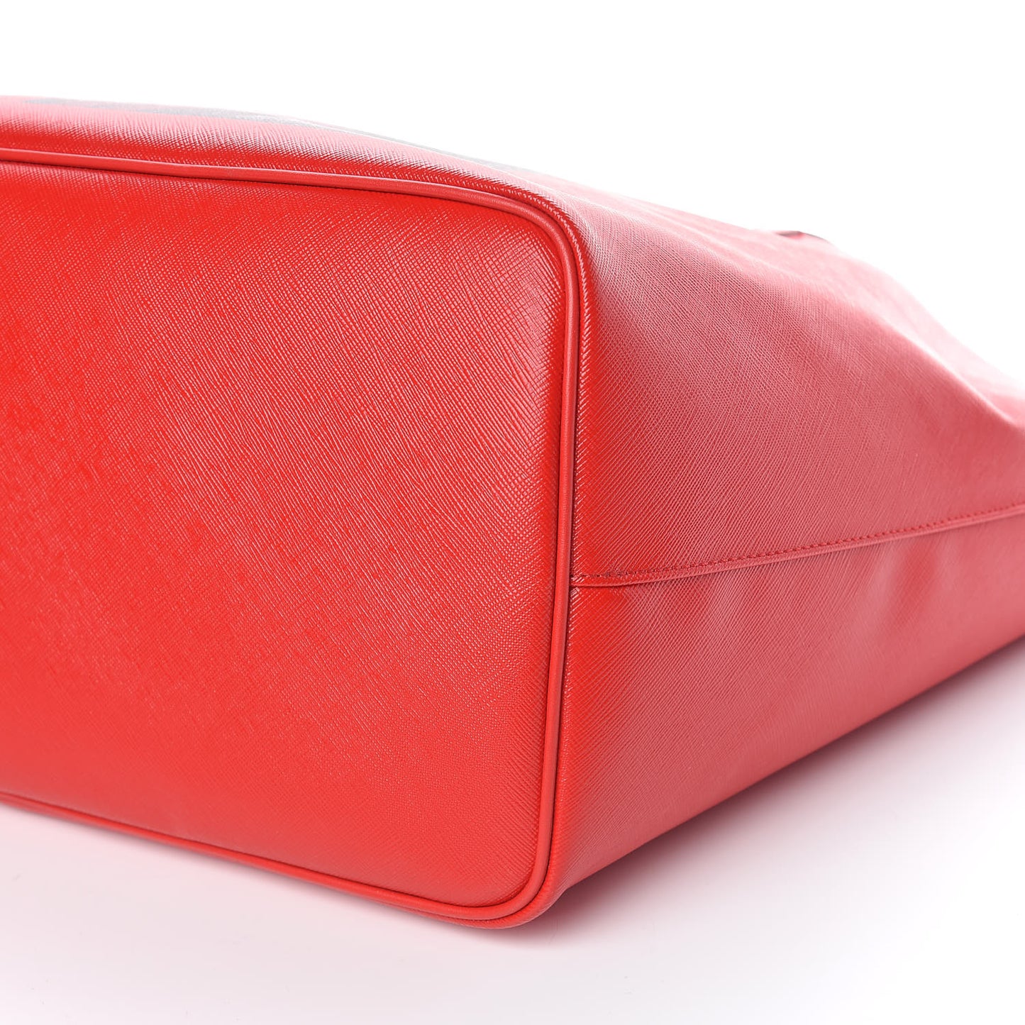Textured Coated Canvas Bambi Print Large Antigona Tote Red
