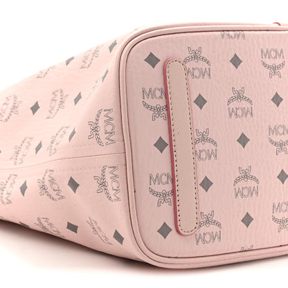 MCM Visetos Medium Liz Reversible Shopper Tote Powder Pink 15 of 21