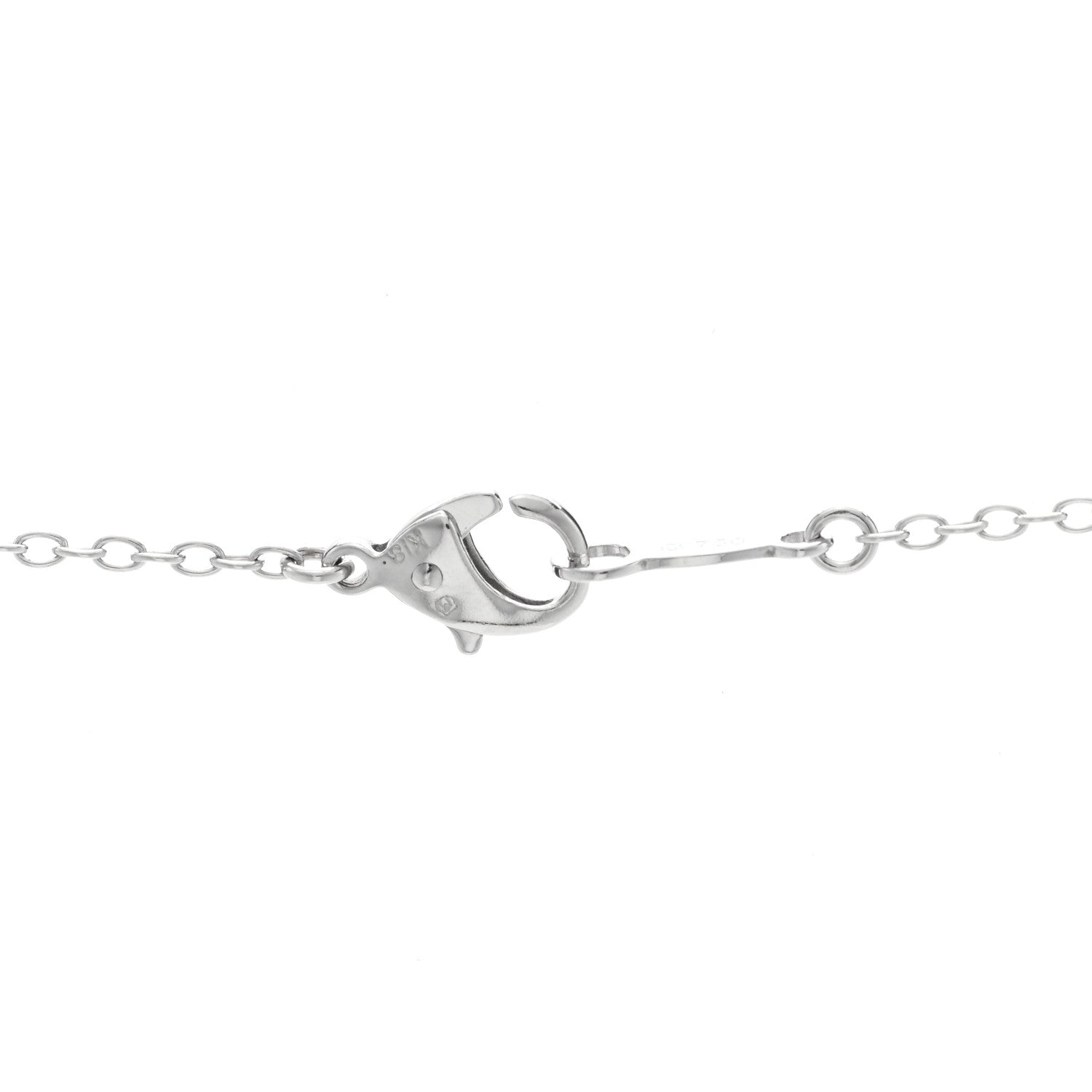 Mikimoto 18K White Gold Akoya Cultured Pearl 6.5mm Station Necklace 4 of 6