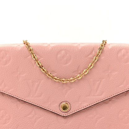 Louis Vuitton Empreinte Pochette Felicie Chain Wallet Rose Poudre 14 of 22