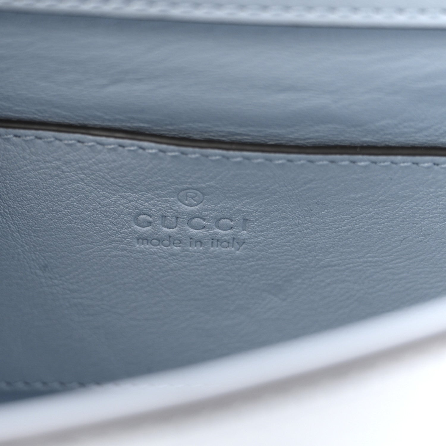 Gucci Lizard Web Mini Horsebit 1955 Shoulder Bag Light Blue 6 of 10
