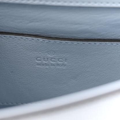 Gucci Lizard Web Mini Horsebit 1955 Shoulder Bag Light Blue 6 of 10