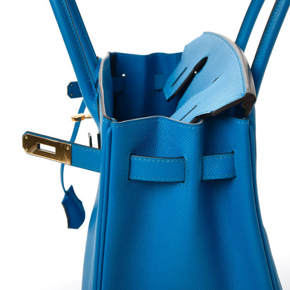 Hermes Epsom Birkin 30 Bleu Zanzibar 16 of 38
