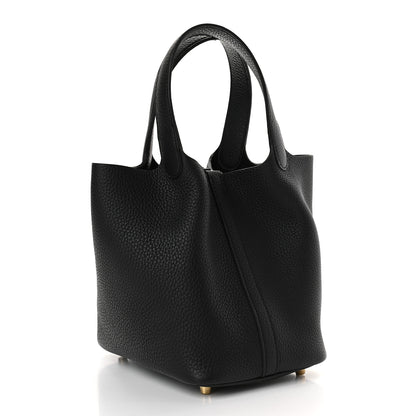 Hermes Taurillon Clemence Picotin Lock 18 PM Black 3 of 9