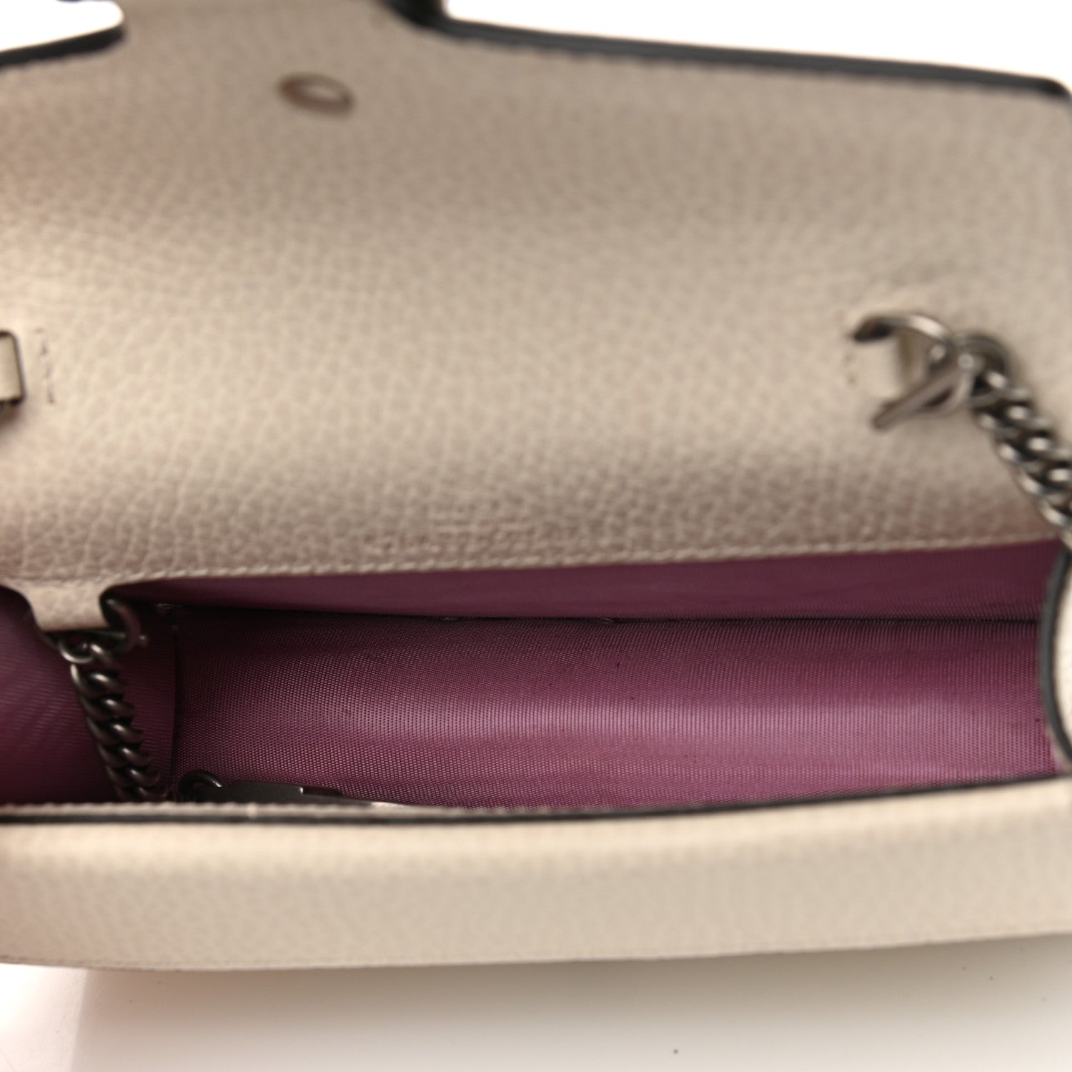 Gucci Dollar Calfskin Crystal Super Mini Dionysus Shoulder Bag Mystic White Black Diamond 5 of 10