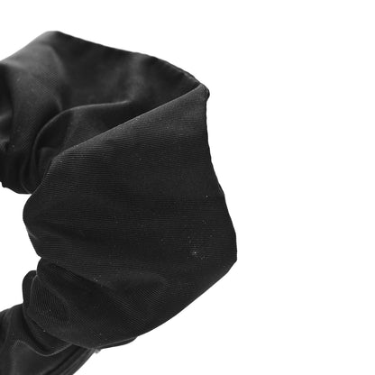 Prada Re-Nylon Metal Logo Scrunchie Black 3 of 4