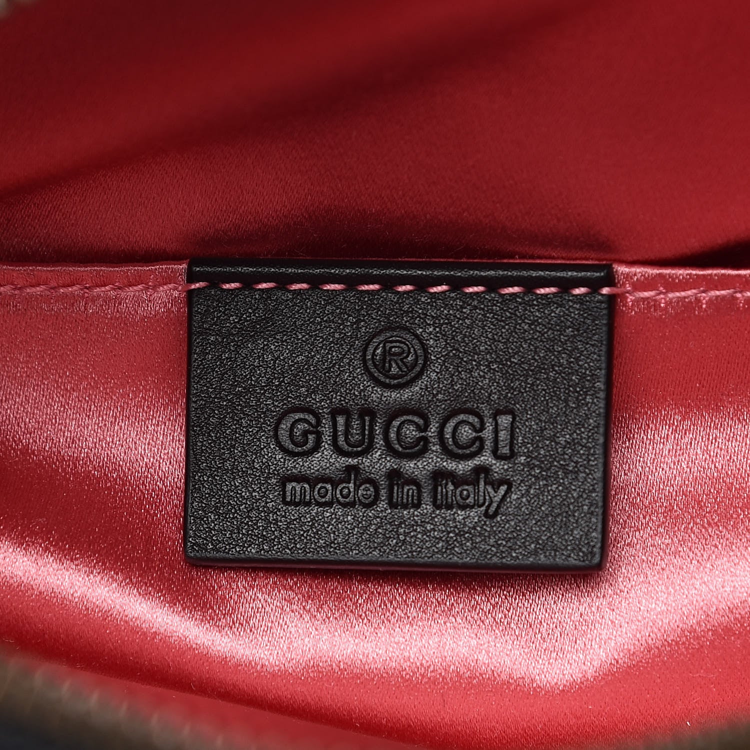 Gucci Velvet Matelasse GG Marmont Belt Bag 85 34 Black 6 of 10