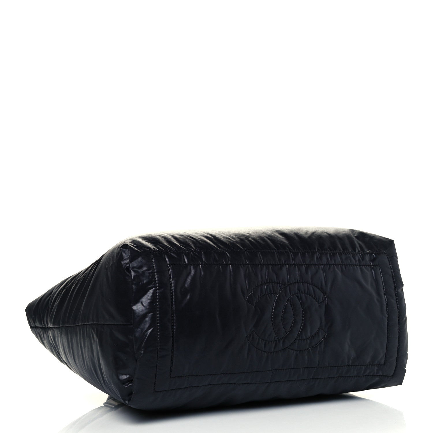 Chanel Nylon Quilted Medium Coco Cocoon Reversible Tote Black 3 of 10